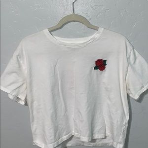 hollister rose crop, worn twice!
